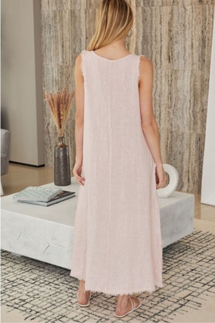 Robe Maxi Sans Manches Alexander Bartlett En Lin Brodé Or - Taille 10 - Neuf Avec étiquettes