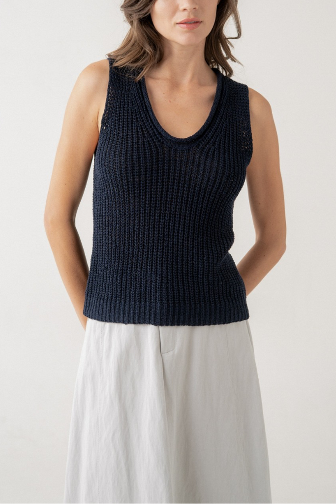 Open Stitch Sleeveless Knit Top | Love, JUDE Clothing