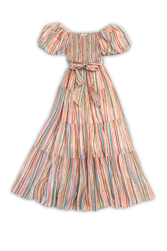 Summer Stripe Tiered Dress