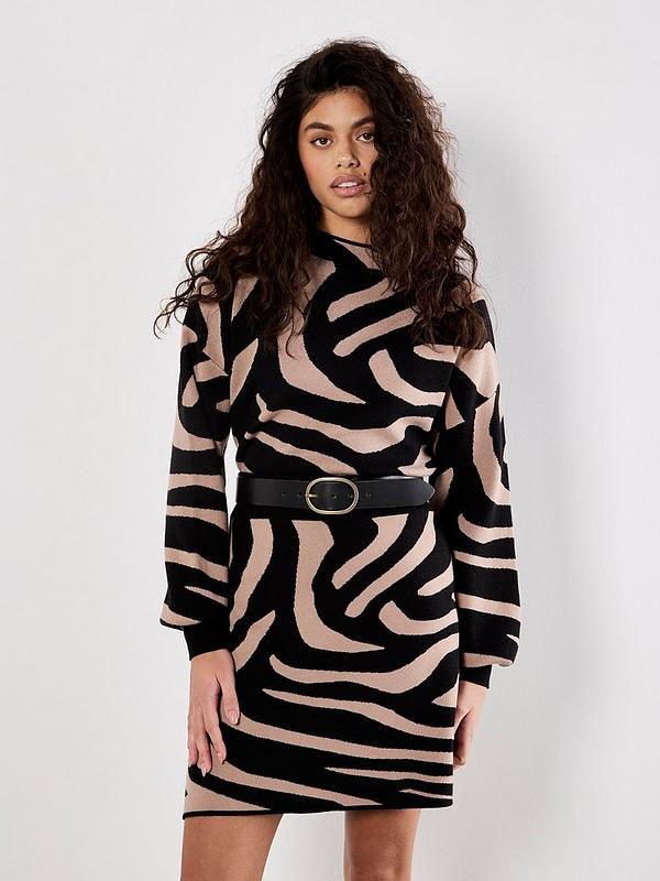 Zebra Jacquard Sweater