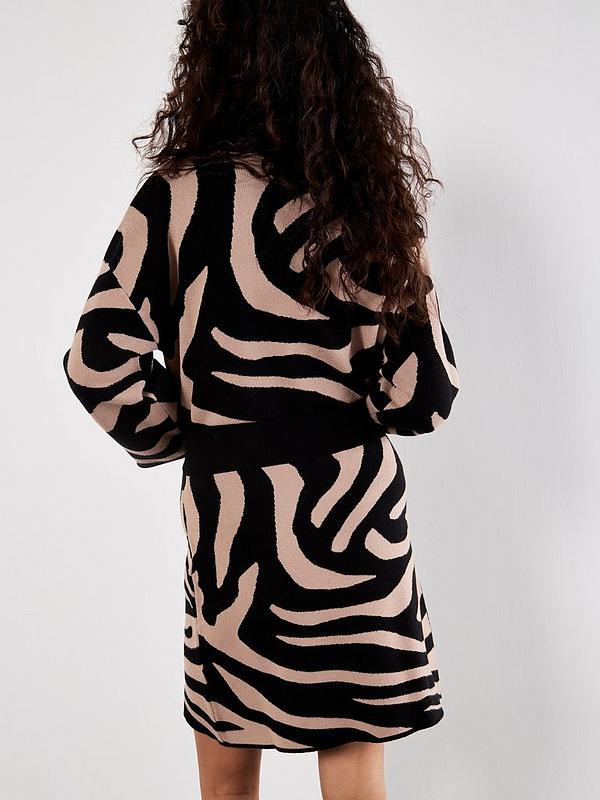 Zebra Jacquard Sweater